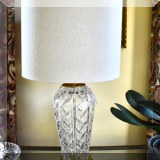 D25. Waterford crystal lamp. - $125 